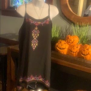 TRIBAL PRINT SLIP DRESS MEDIUM